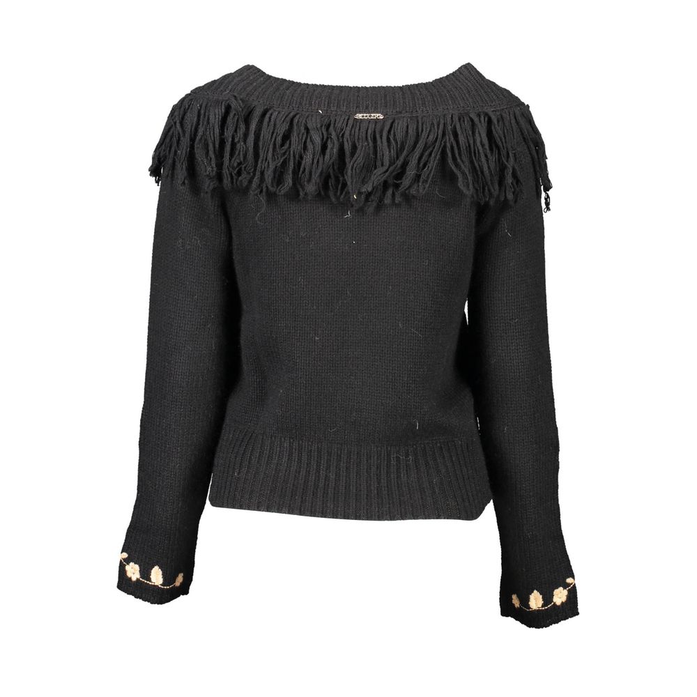 Blugirl Black Viscose Women Sweater1728,67403481248,Black,Blugirl,Clothing,L,M,New with tags,S,Sweaters - Clothing,Sweatshirts - Sweaters - Clothing,Women,XL,XS