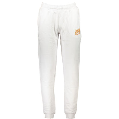 Cavalli Class Bianco Cotton Men Hoodie