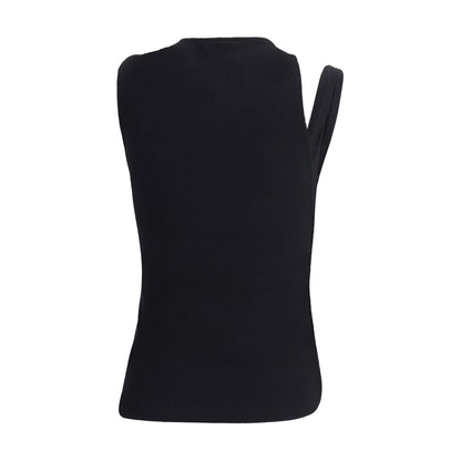 Courrèges Black Cotton Top Courrèges