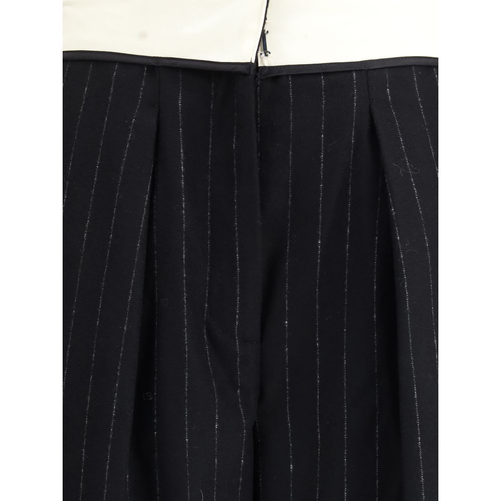 Forte_Forte Black Wool Dress Pants