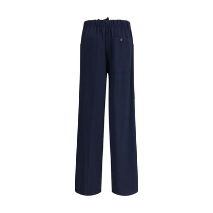 Forte_Forte Blue Cotton Casual Pants