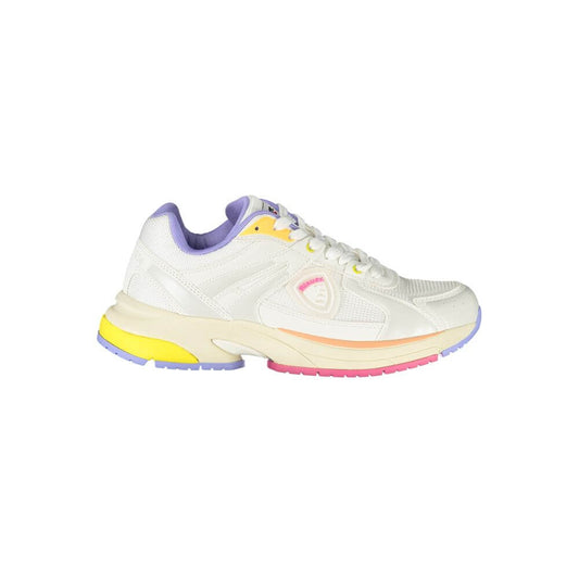 Blauer Bianco Polyurethane Women Sneaker 1728,67403481248,Athletic - Sneakers - Shoes,Blauer,EU36/US6,EU37/US7,EU38/US8,EU39/US9,EU40/US10,EU41/US11,New with tags,Shoes,Sneakers - Shoes,White,Women
