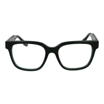 Trussardi Green Acetate Glasses (Frames) for men, full-rim with square design, 52-18-145 size, demo lenses, in stylish green color.