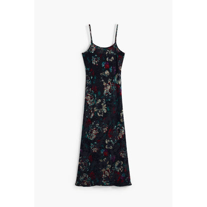 Desigual Black Polyester Women's Dress 1728,67403481248,Black,Casual - Dresses - Clothing,Clothing,Desigual,Dresses - Clothing,L,Long - Dresses - Clothing,Longsleeve - Dresses - Clothing,New with tags,Pattern - Dresses - Clothing,S,Women,XS