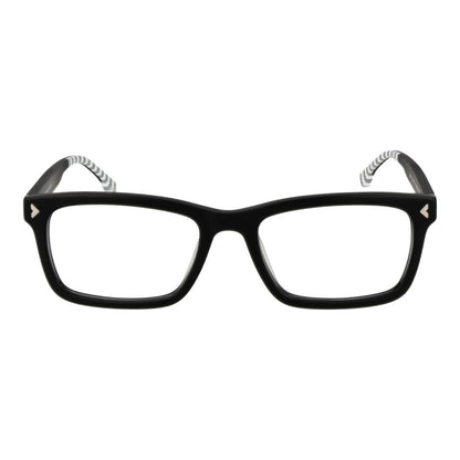 Lozza Black Acetate & Plastic Glasses (Frames) in full-rim style with rectangle shape for men. Includes branded case.