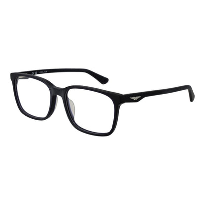 Police Blue Cellulose Acetate Glasses (Frames) for men with demo lenses, full-rim style, and spring hinge, in blue color.