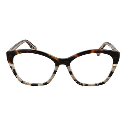 Marciano by Guess Brown Acetate Glasses (Frames) in full-rim style for women with a rectangle shape and demo lenses.