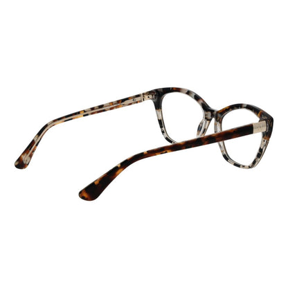 Side view of Marciano by Guess Brown Acetate Glasses (Frames) with full-rim style, showcasing brown acetate material and rectangle design.