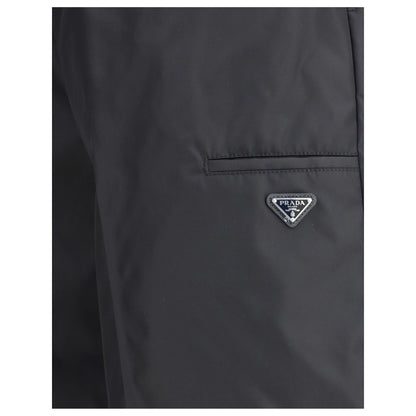 Prada Black Recycled Polyamide Bermuda Shorts 1728,72470364320,Bermuda - Shorts - Clothing,Black,Clothing,IT46 | S,IT48 | M,IT50 | L,Men,New with tags,Prada,Shorts - Clothing