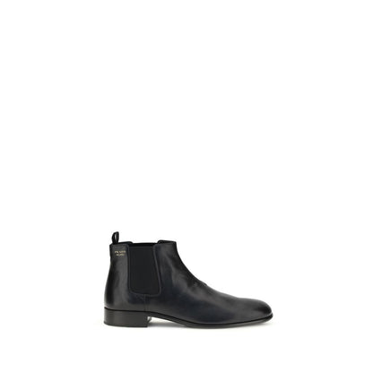 Prada Black Goatskin Ankle Boots 1728,72470364320,Ankle - Boots - Shoes,Black,Boots - Shoes,EU36/US6,EU38/US8,EU41/US11,New with tags,Prada,Shoes,Women