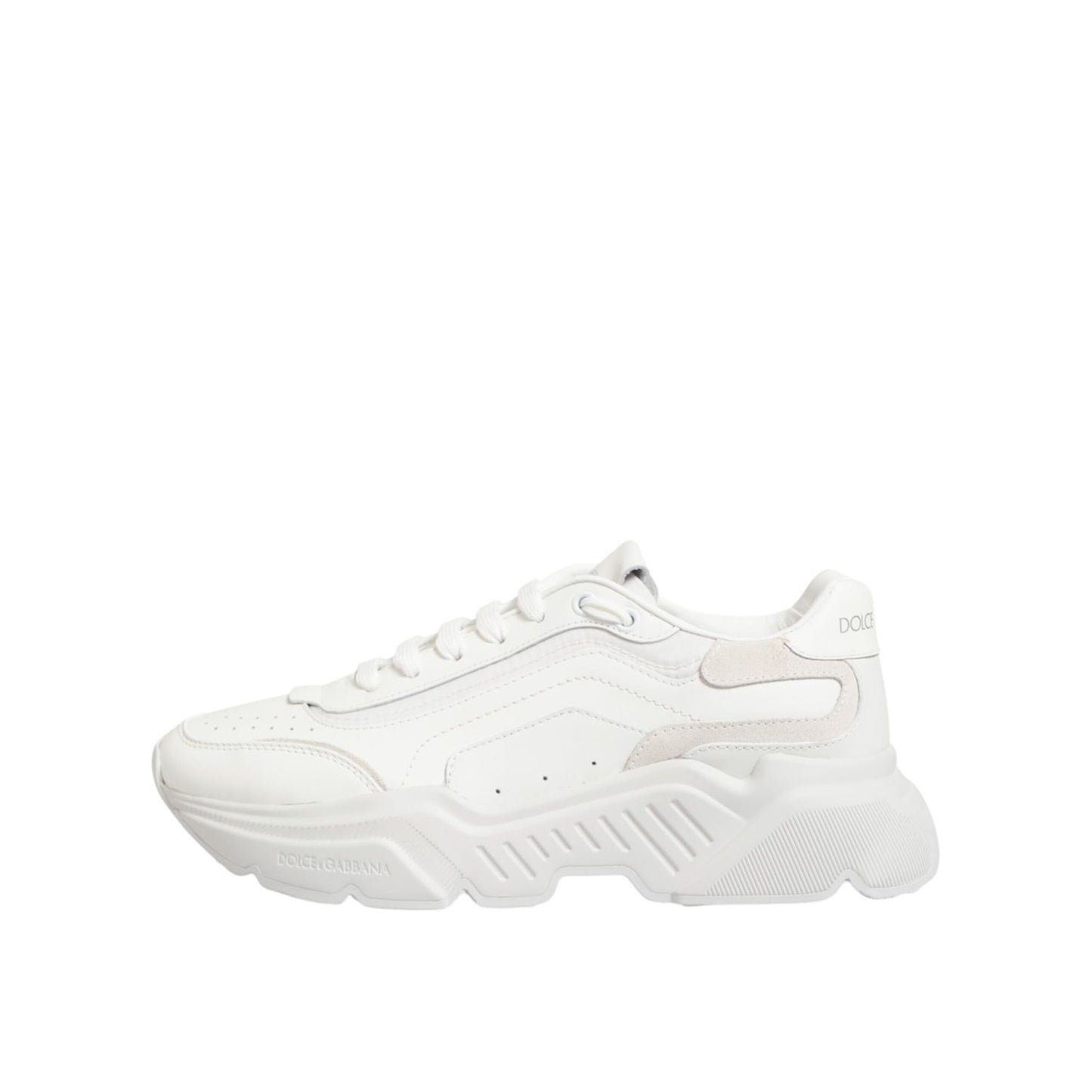 Dolce & Gabbana White Leather Daymaster Low Top Sneakers Shoes