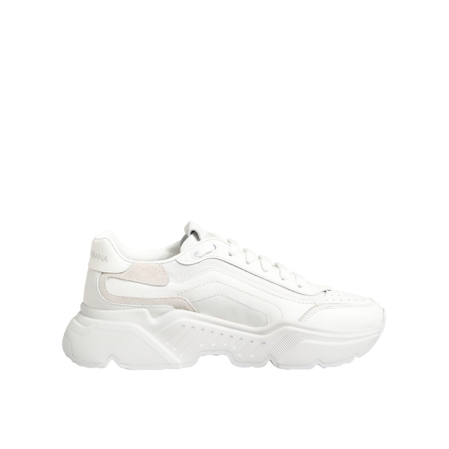 Dolce & Gabbana White Leather Daymaster Low Top Sneakers Shoes