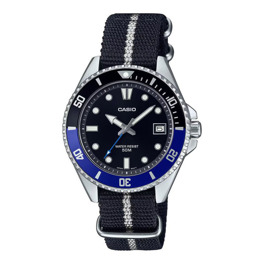 Casio Black Fabric Sport Watch 1728,67434610848,Accessories,Black,Casio,Men,New with tags,Sport Watches - Watches - Accessories,Watches - Accessories