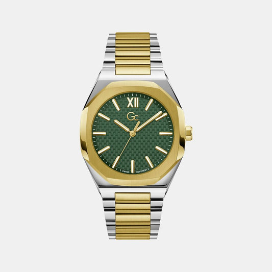 GC Gold Stainless Steel Dress Watch 1728,67434610848,Accessories,Dress Watches - Watches - Accessories,GC,Gold,Men,New with tags,Watches - Accessories