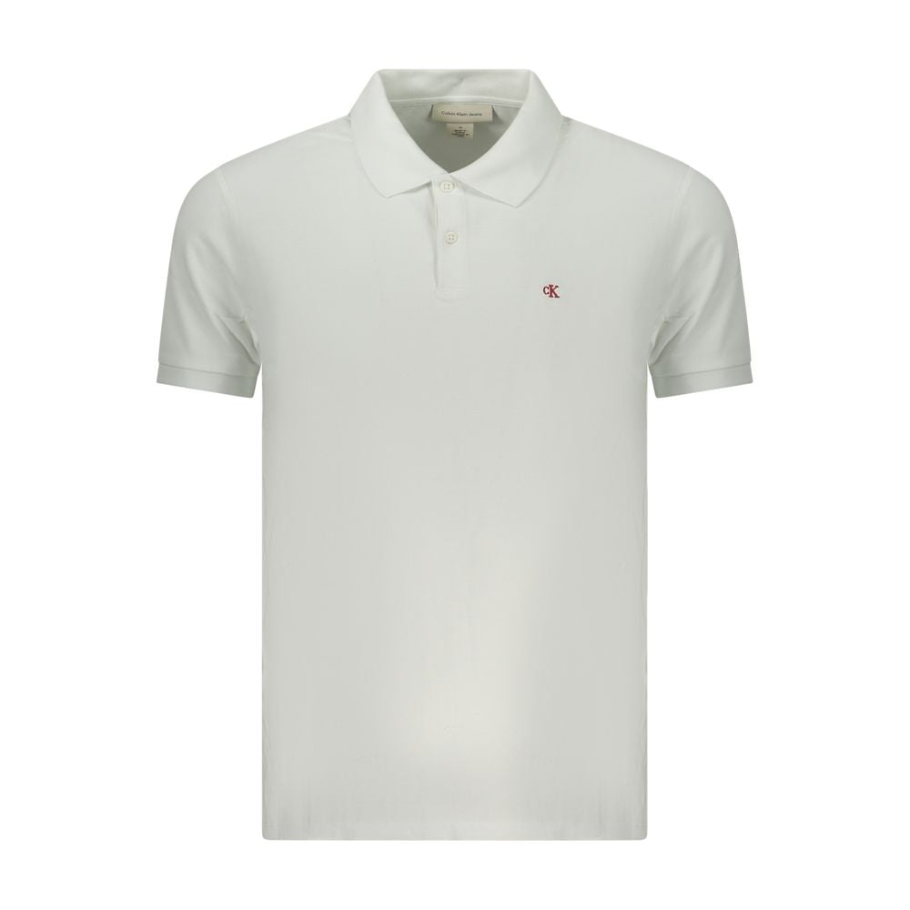 Calvin Klein Bianco Cotton Men Polo