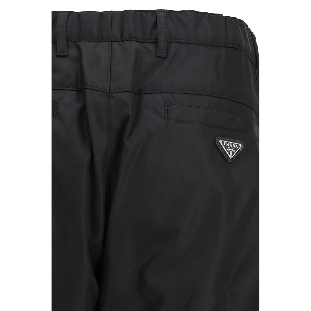 Prada Black Recycled Polyamide Casual Pants 1728,72470364320,Black,Casual Pants - Pants - Clothing,Clothing,IT46 | S,Men,New with tags,Pants - Clothing,Prada