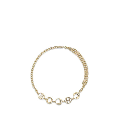 Chloé Gold Calf Leather Bos Taurus Regular Belt