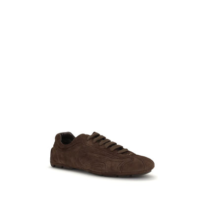 Prada Brown Lamb Ovis Aries Aries Athletic Sneakers 1728,72470364320,Athletic - Sneakers - Shoes,Brown,EU 38 | US 5,EU39.5/US6.5,EU39/US6,EU44/US11,Men,New with tags,Prada,Shoes,Sneakers - Shoes