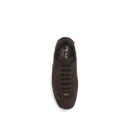 Prada Brown Lamb Ovis Aries Aries Athletic Sneakers 1728,72470364320,Athletic - Sneakers - Shoes,Brown,EU 38 | US 5,EU39.5/US6.5,EU39/US6,EU44/US11,Men,New with tags,Prada,Shoes,Sneakers - Shoes