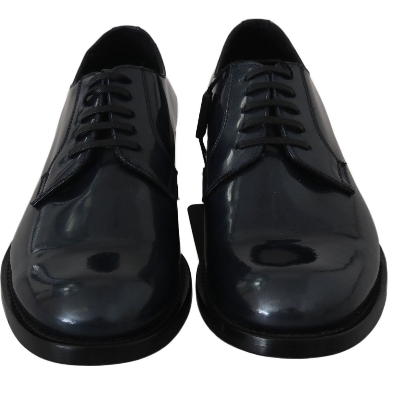 Dolce & Gabbana Blue Leather Derby Dress Formal Shoes MV2436-39
