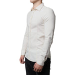 AGLINI Off White Cotton Collared Men Formal Dress Shirt TSH87119-40