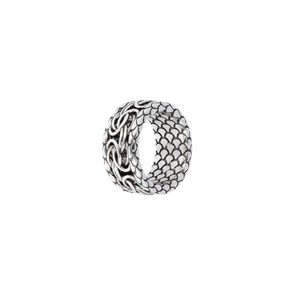ALBERT M. JEWELS JEWELRY Mod. WSOX00396.S-28 silver textured ring