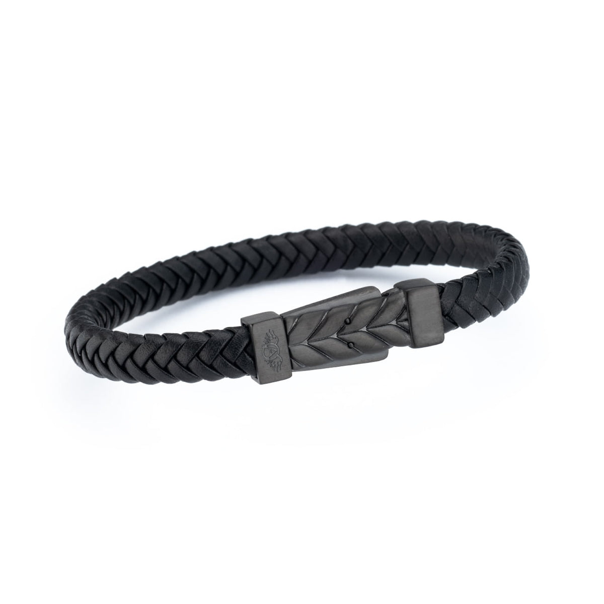 AN JEWELS JEWELRY Mod. AA.P256LBKK.M stylish black braided bracelet