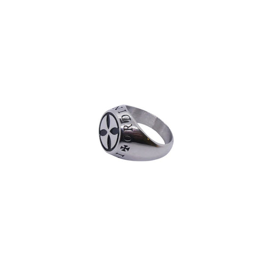 Silver ring with cross design, featuring AN JEWELS JEWELRY Mod. AA.R260ASS-11, elegant accessory for stylish wear.
