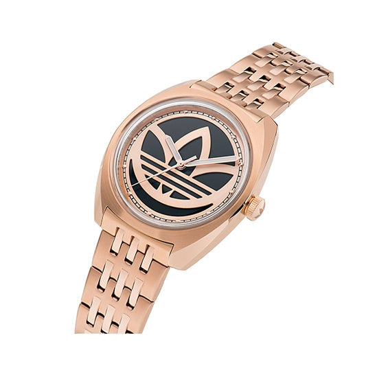 ADIDAS Mod. PROJECT TWO wristwatch in rose gold SS, featuring a 39mm case, quartz movement, and water resistance up to 5 ATM.