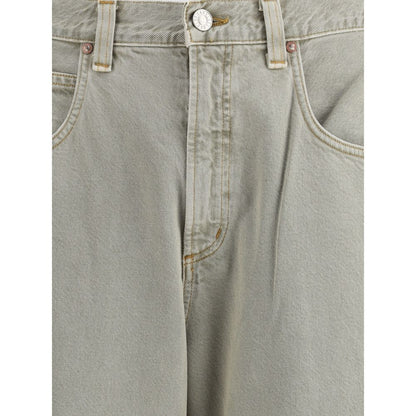 Agolde Gray Cotton Jeans Denim