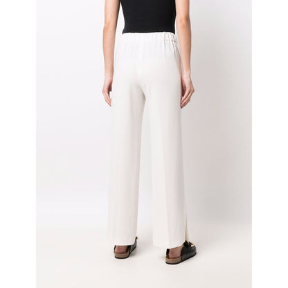 Alberto Biani White Cady Elasticated Trousers