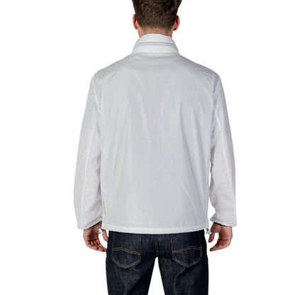 Armani Exchange White Polyester Shell Jacket