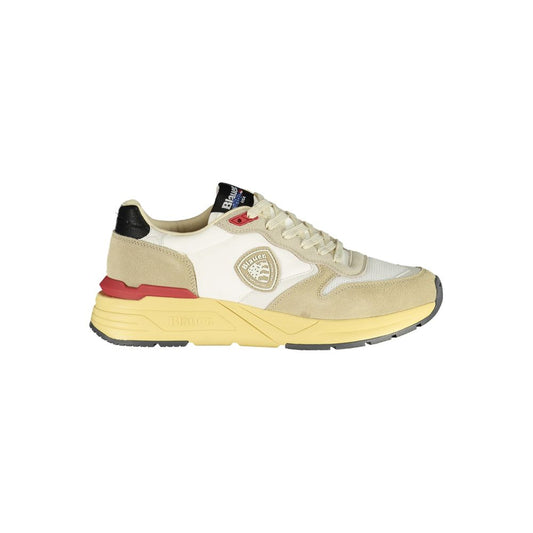 Blauer Beige Polyurethane Men Sneaker 1728,67403481248,Athletic - Sneakers - Shoes,Beige,Blauer,EU40/US7,EU41/US8,EU42/US9,EU43/US10,EU44/US11,EU45/US12,Men,New with tags,Shoes,Sneakers - Shoes