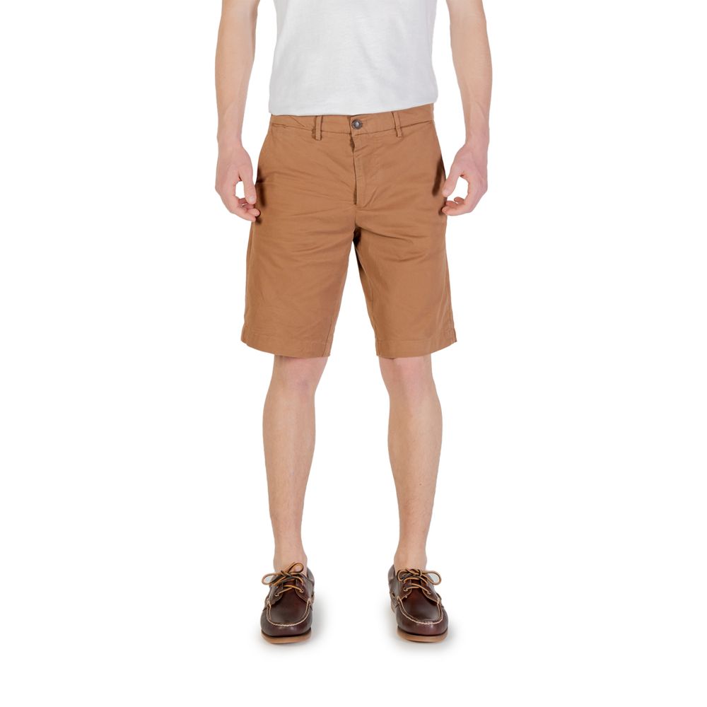 Borghese Beige Cotton Bermuda Shorts Borghese