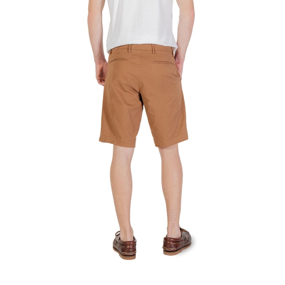 Borghese Beige Cotton Bermuda Shorts Borghese
