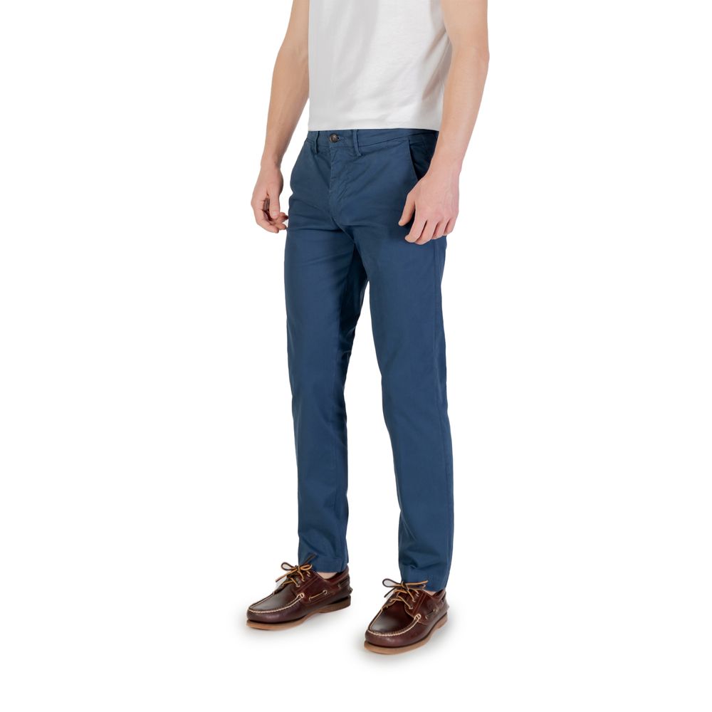 Borghese Blue Cotton Skinny Pants