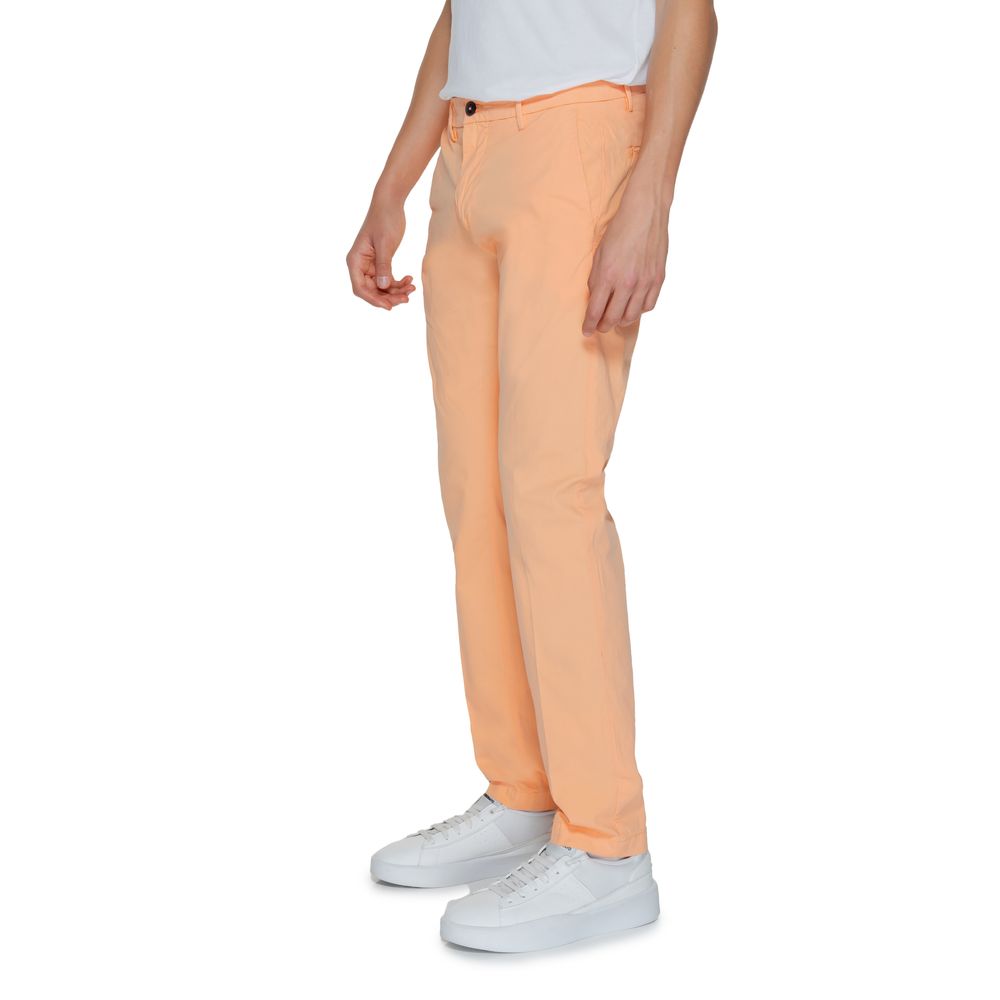 Borghese Orange Cotton Chino Pants Borghese