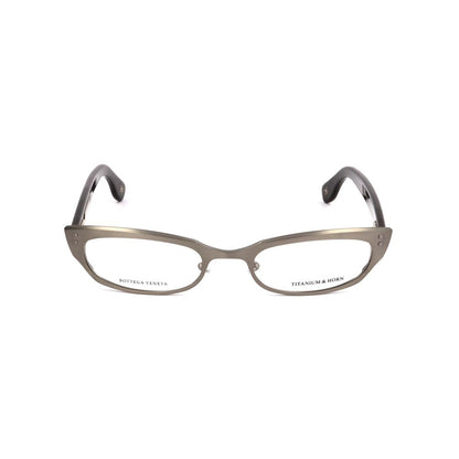Bottega Veneta Bicolor Titanium Glasses (Frames) with black and titanium finish, size 49/19/140mm.