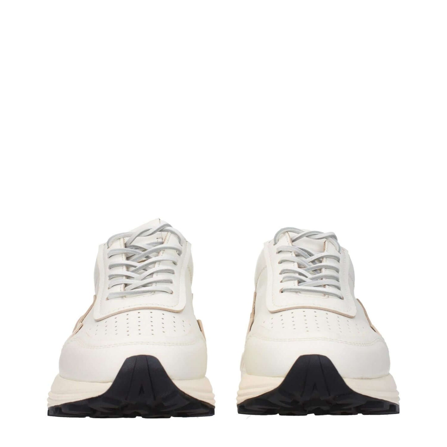 Buttero White Leather Low Top Sneakers