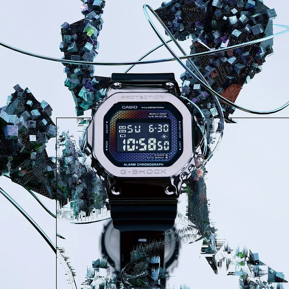 CASIO G-SHOCK Mod. THE ORIGIN METAL COVERED - RAINBOW BRICK WALL SERIE