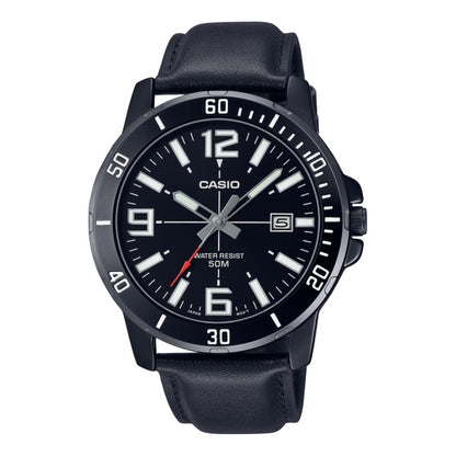 CASIO SPORT COLLECTION Mod. DIVER 50M LEATHER - FULL BLACK