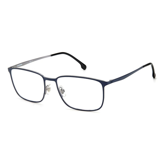 Carrera Blue Titanium Frames for men, model Carrera8858PJ with 56/17/145mm measurements in blue titanium material.
