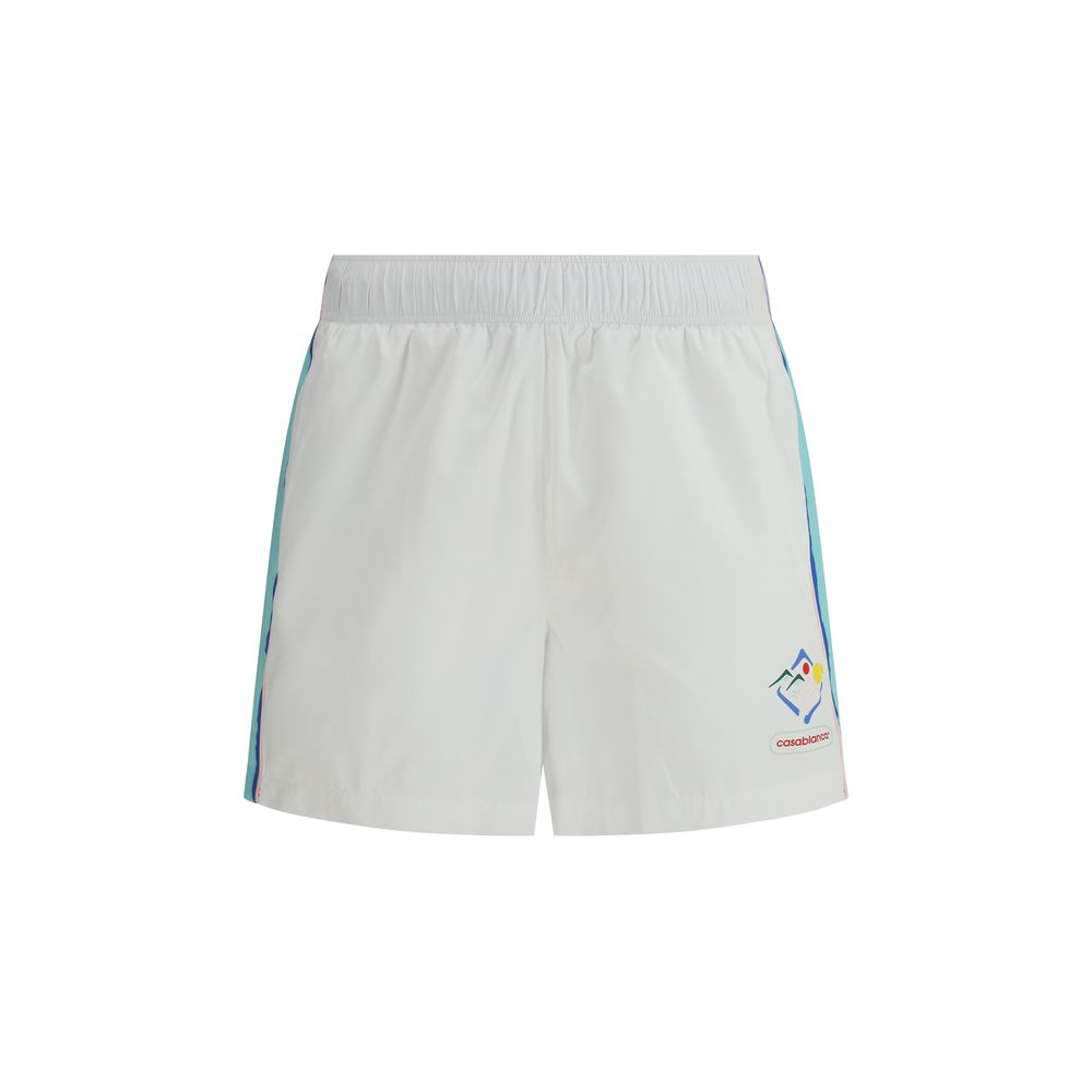 Casablanca Multicolor Nylon Bermuda Shorts