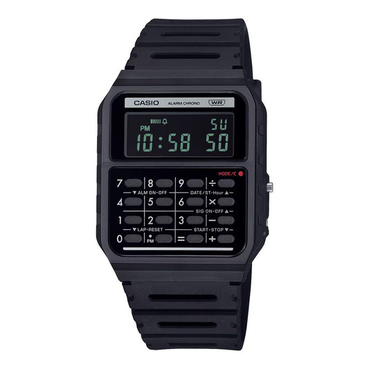 Casio Black Resin Digital Watch 1728,67434610848,Accessories,Black,Casio,Digital Watches - Watches - Accessories,Men,New with tags,Watches - Accessories