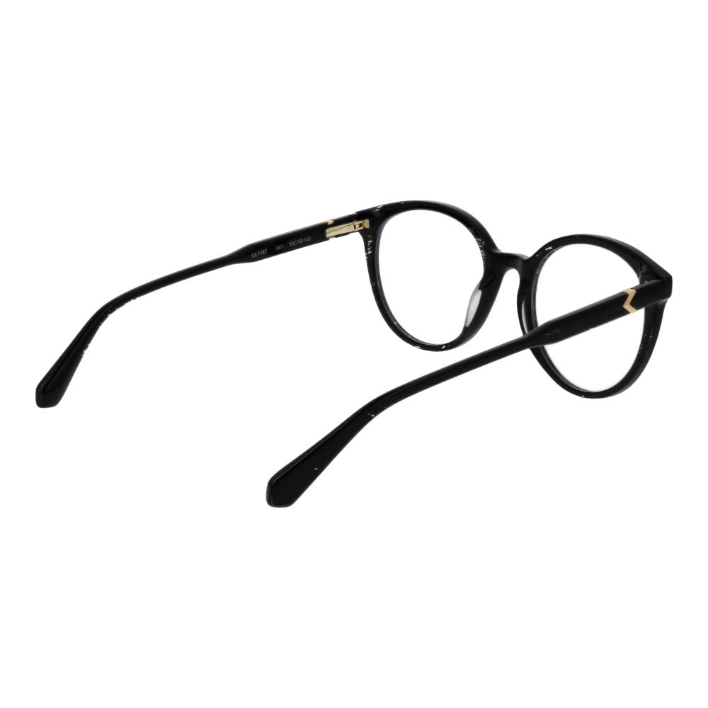 Christian Lacroix Brown Women Glasses Frame in acetate, full-rim square style with 51mm lenses, tortoiseshell finish.