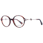 Christian Lacroix Red Women Glasses Frame made of acetate in full-rim round style with 50mm demo lenses.