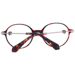 Christian Lacroix Red Women Glasses Frame in acetate with full-rim round style and demo lenses