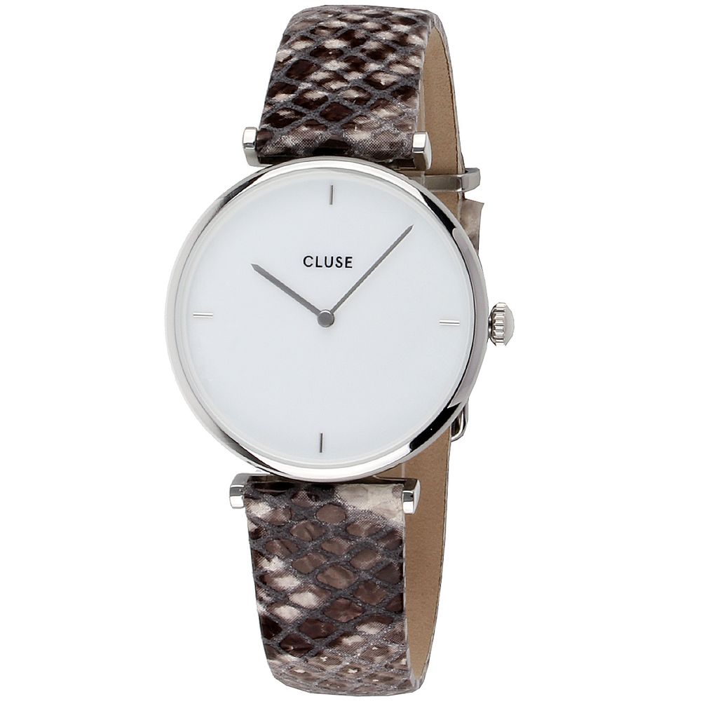 Cluse Beige Leather Dress Watch Cluse