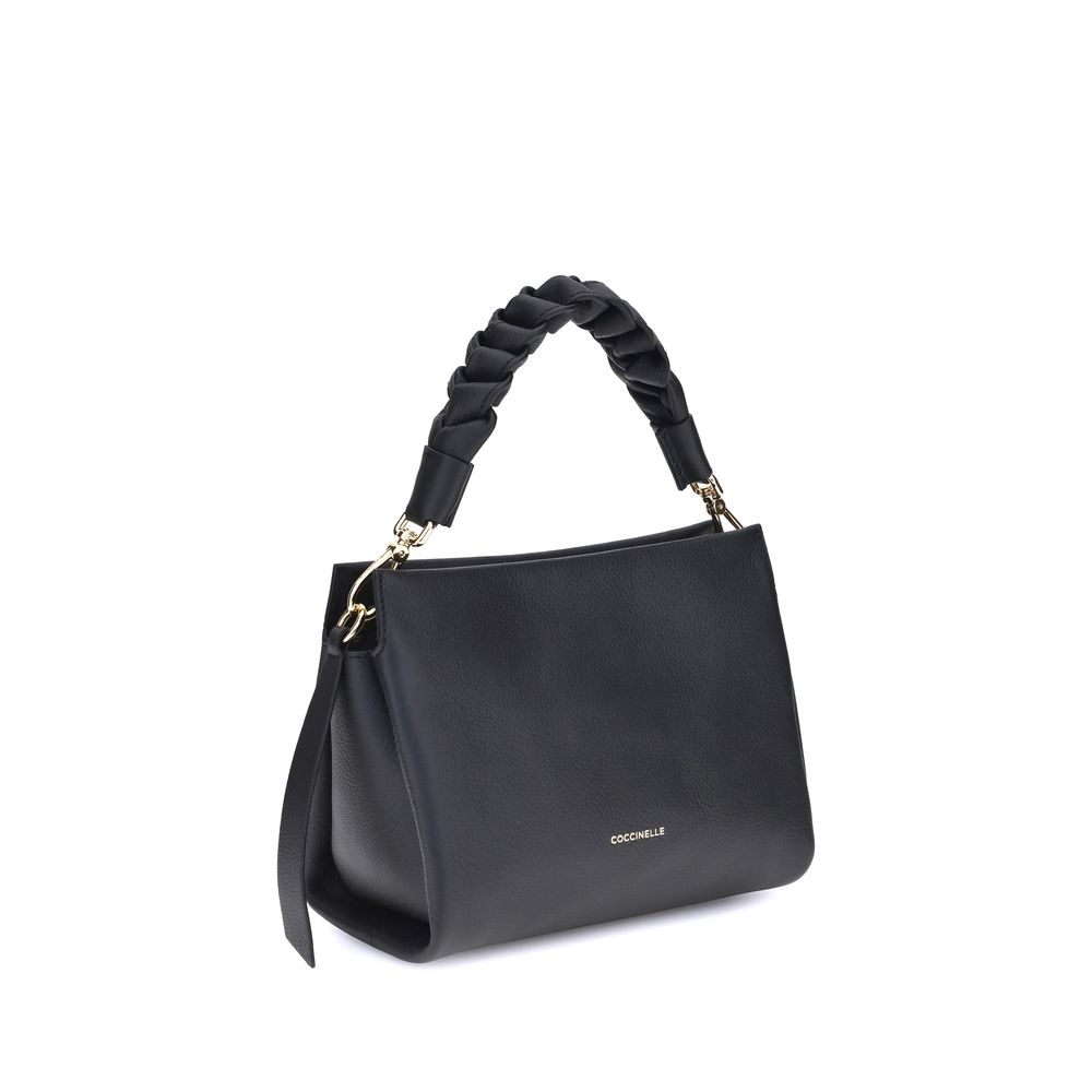 Front view with bag zipped and handles upright.