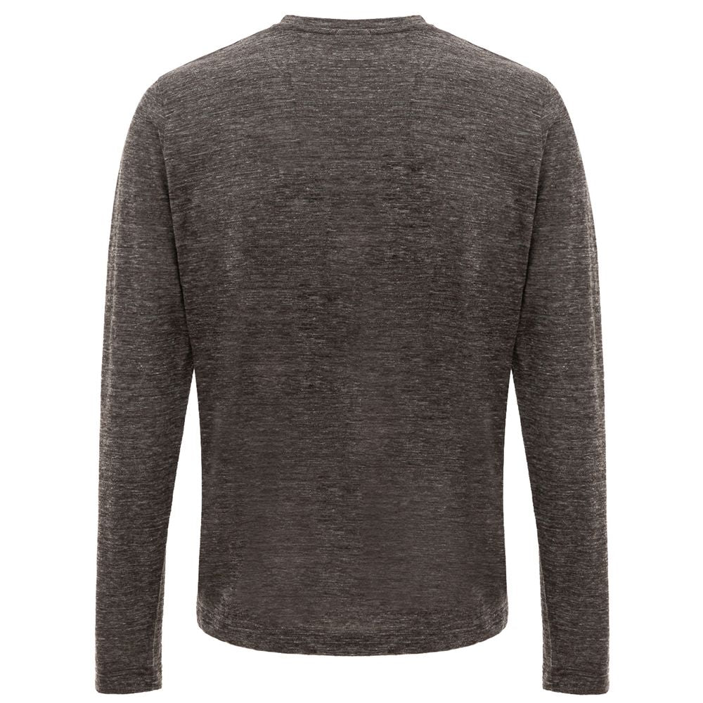 Corneliani Gray Wool T-Shirt Corneliani